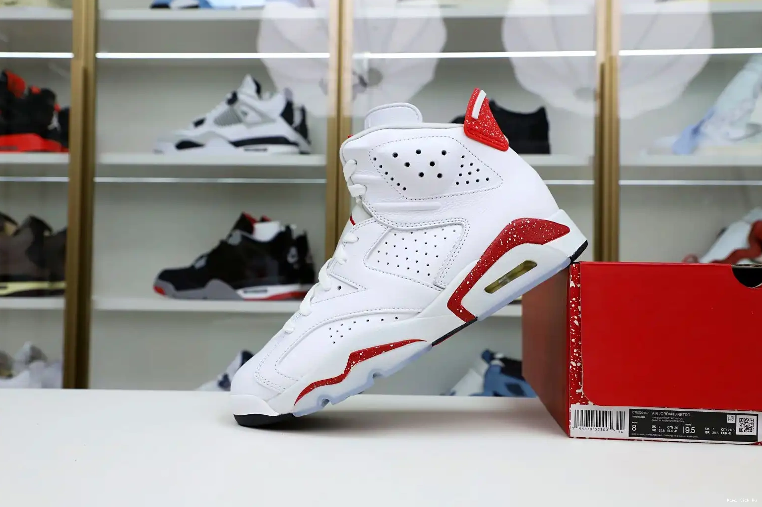 JORDAN 6 RED AIR Kimikick OREO 0525